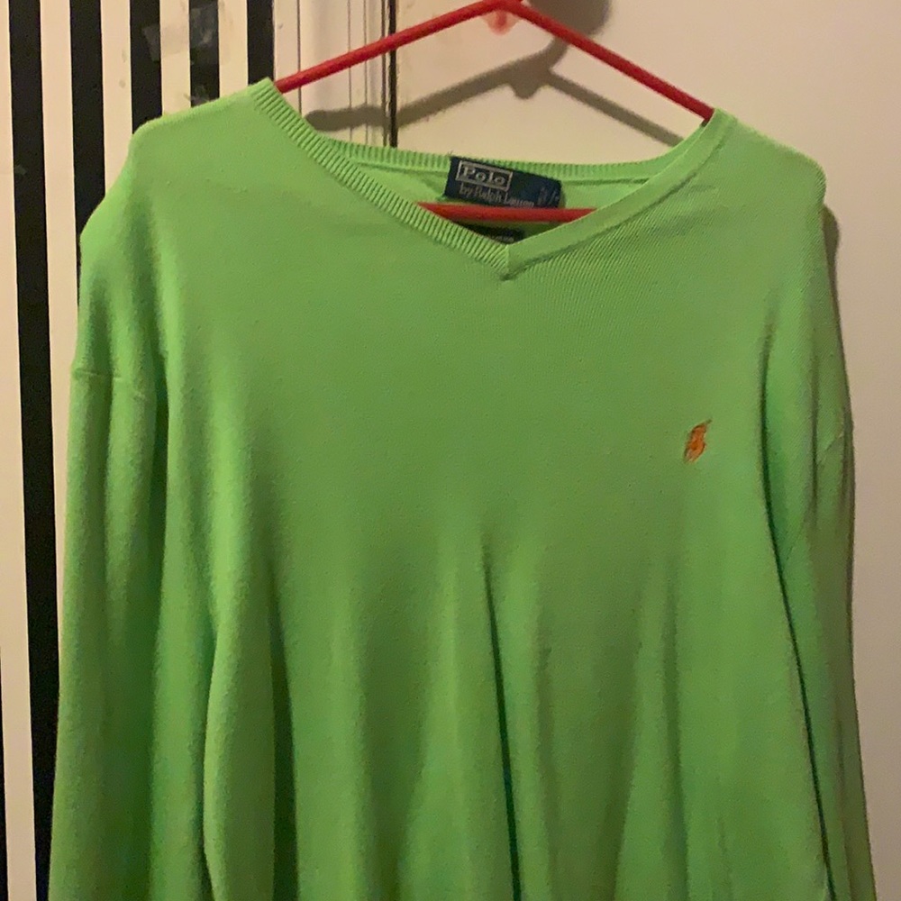 Ralph Lauren Green Sweater, super comfy/relaxing